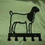 Keyholder - Goat - Laser Cut Metal - The Branded Barn