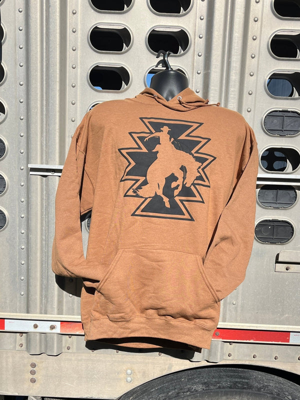 Aztec Bucking Bronc Aztec Western Hoodie - The Branded Barn