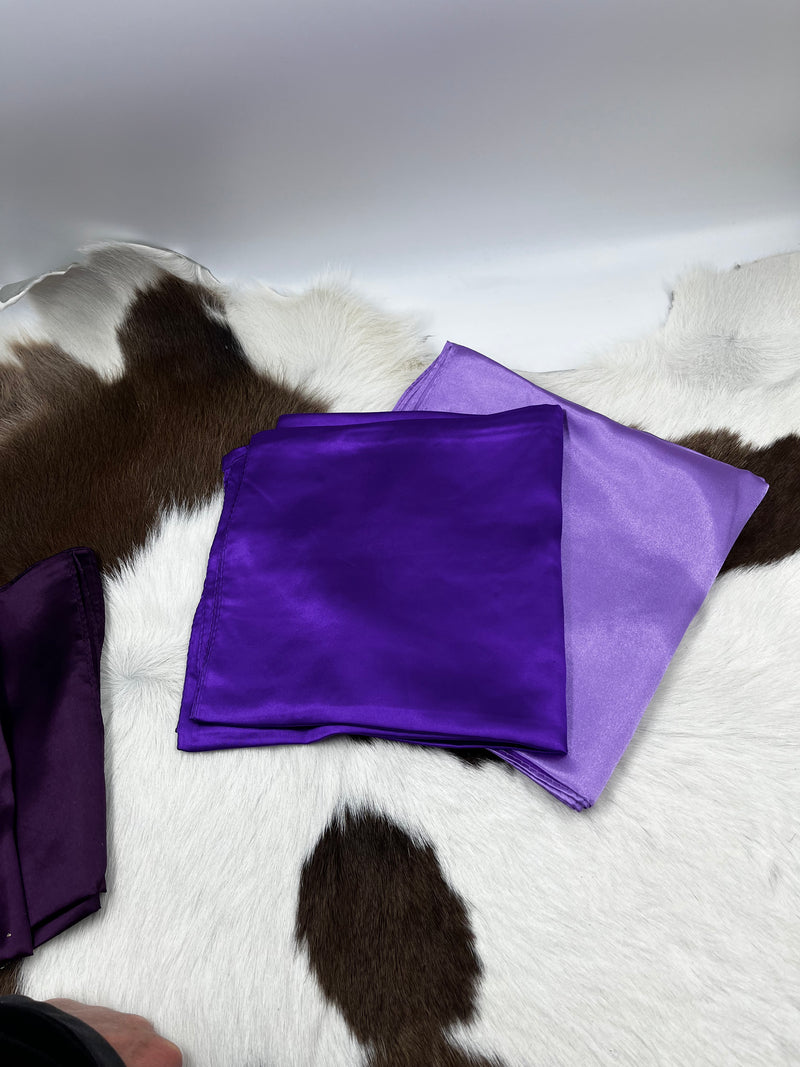 Solid Colored Wild Rags - Purples