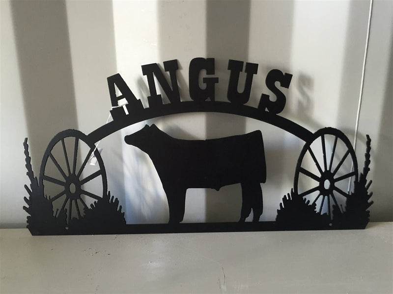 Angus Sign Angus cattle metal sign – The Branded Barn