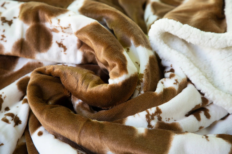 Vintage Western Sherpa Blanket Throw The Branded Barn