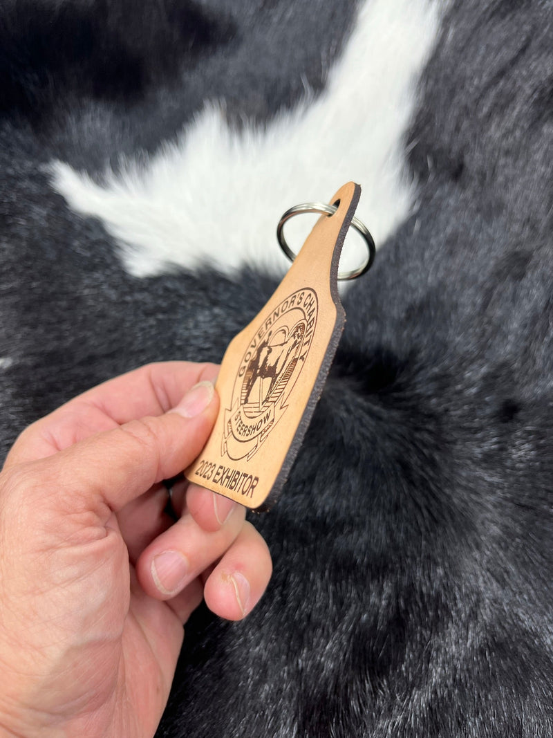 Custom Leather Keychains - The Branded Barn