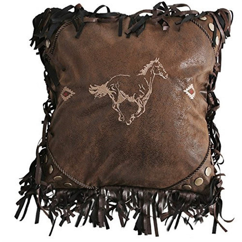 Embroidered Horse Western Pillow - The Branded Barn