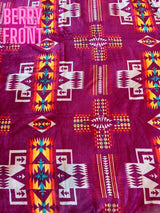Fleece Blankets Aztec Print -Several colors to choose from - The Branded Barn