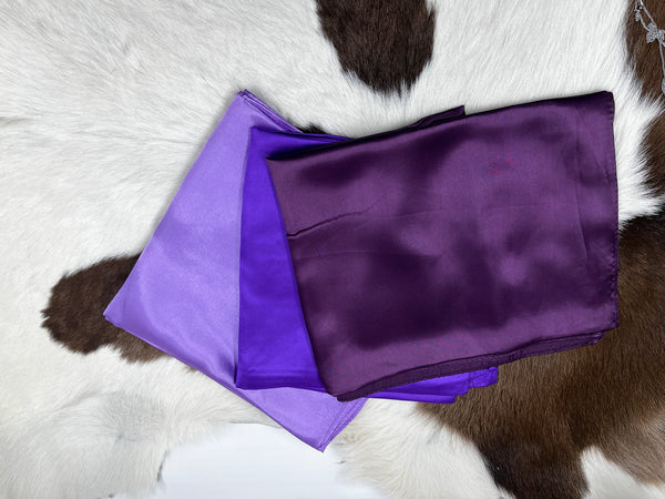 Solid Colored Wild Rags - Purples