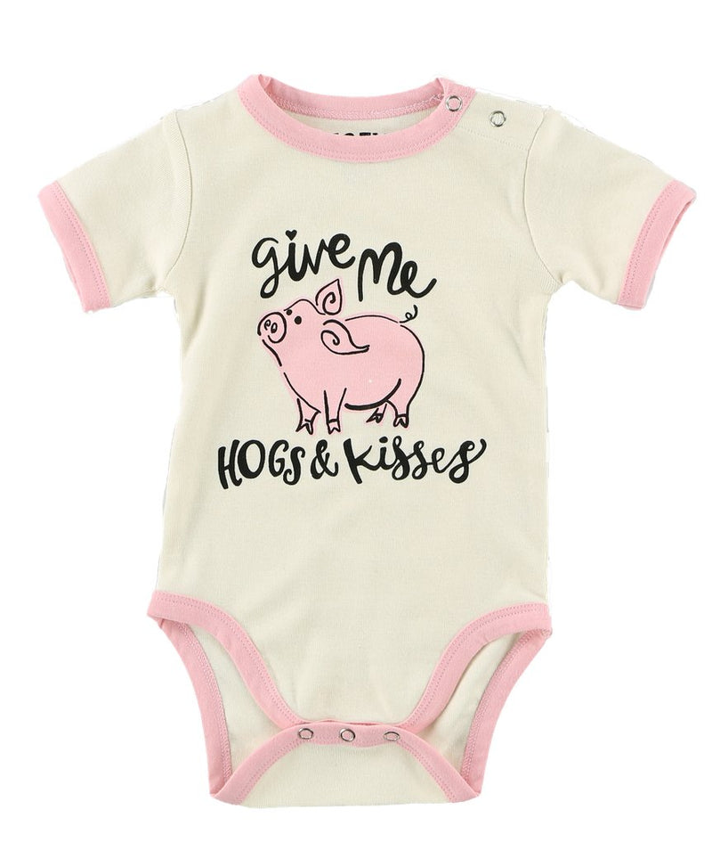 Lazy One Hogs and Kisses Infant Creeper Onesie - The Branded Barn