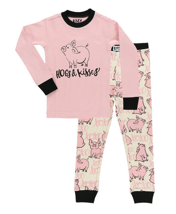 Lazy One Hogs and Kisses Youth Pajama Set - The Branded Barn