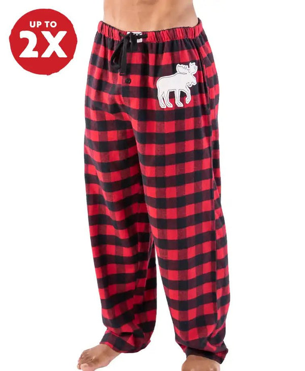 Lazy One Moose Plaid Flannel Pants - The Branded Barn