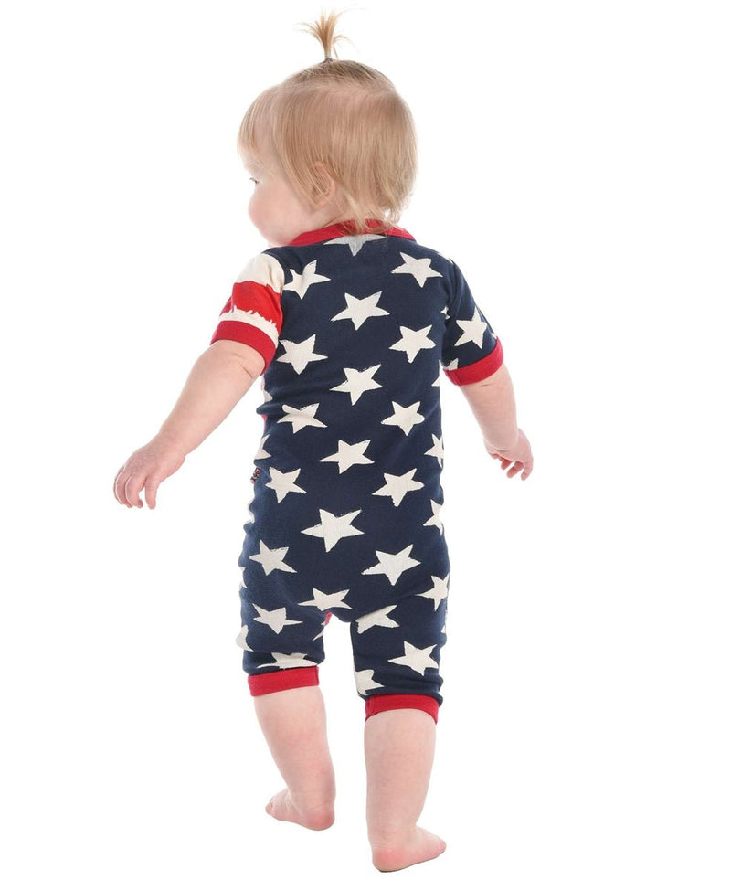 Lazy One Stars and Stripes Infant Romper - The Branded Barn