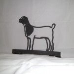 Mailbox Topper - Goat - Laser Cut Metal - The Branded Barn