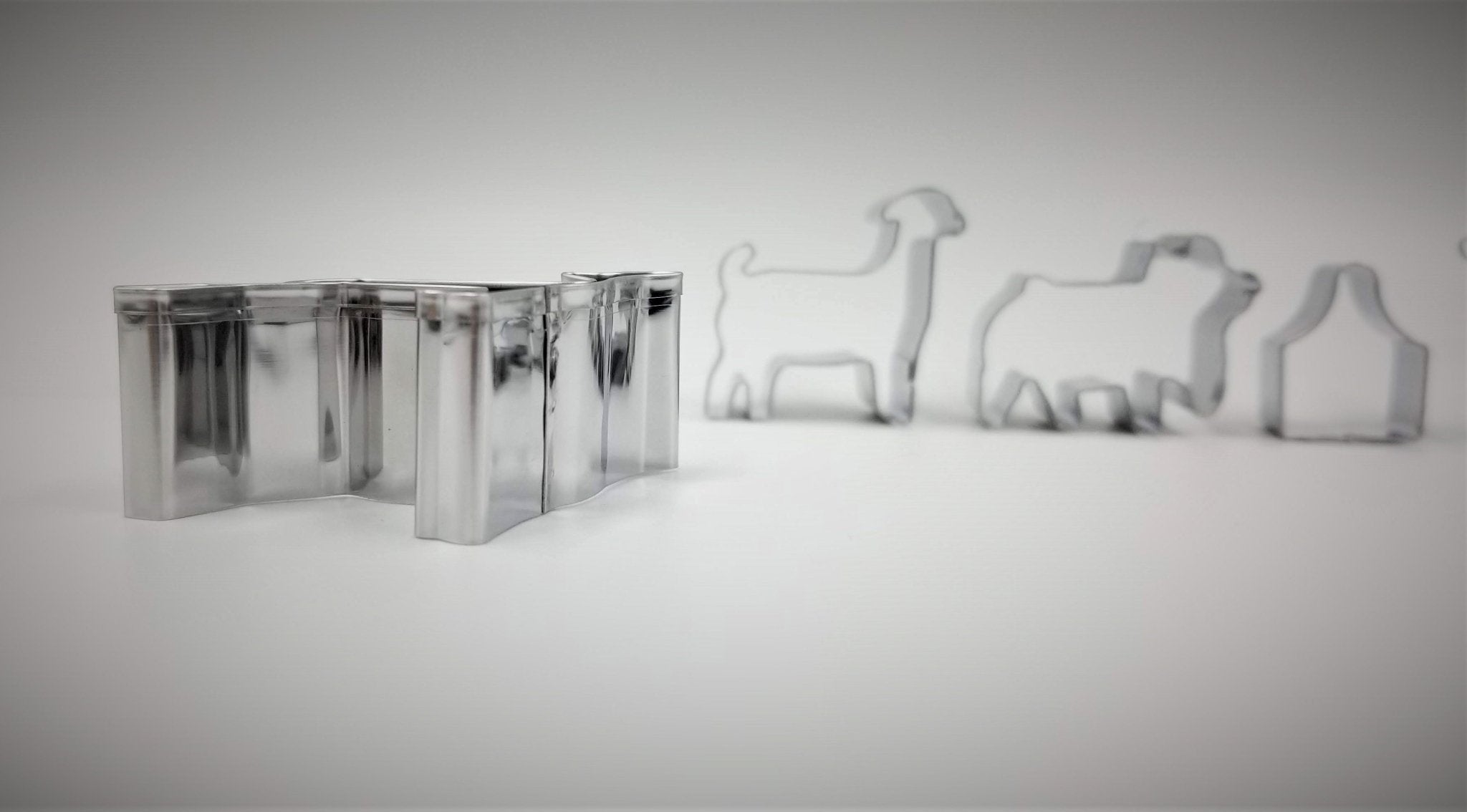 Mini Livestock Cookie Cutters, Set of 5 includes Show Steer, Pig, Lamb