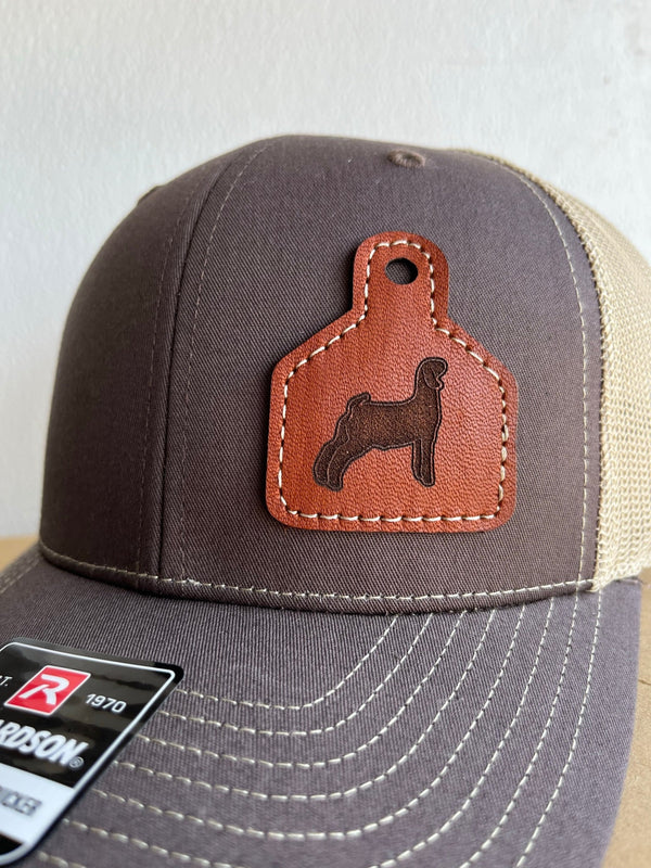 Show Goat Trucker Hat with Leather Patch - The Branded Barn