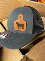 Show Heifer Trucker Hat with Leather Ear Tag - The Branded Barn