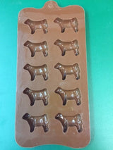 Silicone Show Steer Candy Mold Pack of 2 - The Branded Barn