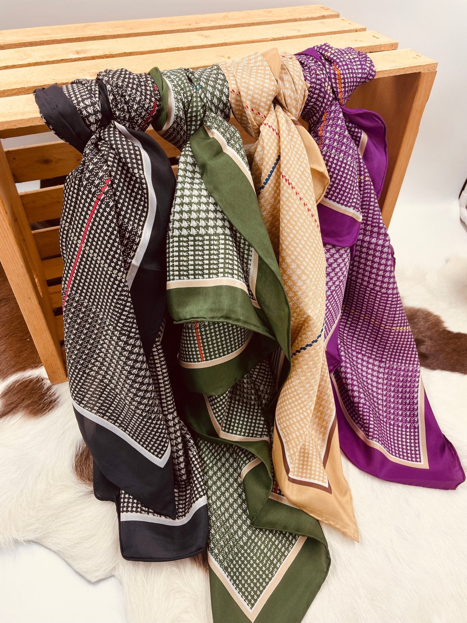 Silk Wild Rags Plaid Patterns – The Branded Barn