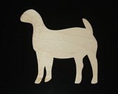 Wooden Cutouts - Large - Goat - The Branded Barn