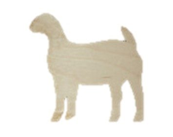 Wooden Cutouts - Small - Goat (pk. of 4) - The Branded Barn