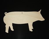 Wooden Cutouts - Small - Pig (pk. of 4) - The Branded Barn