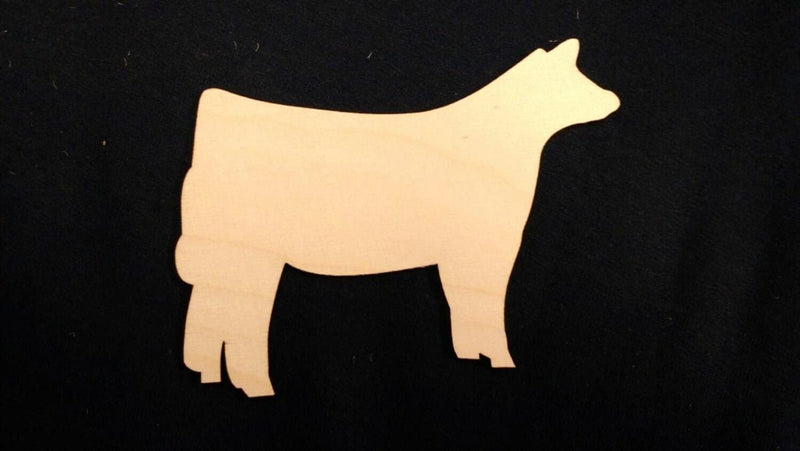 Wooden Cutouts - Small - Steer or Heifer, pack of 4 - The Branded Barn