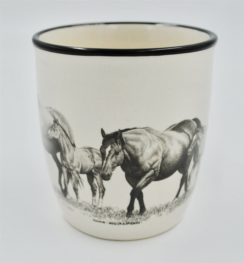 "Young and Restless" Mares and Foal Coffee Cup